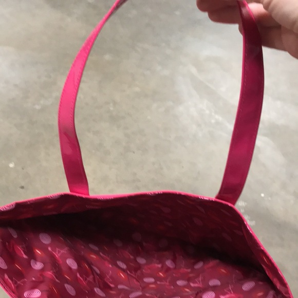 Lancôme bag.  Pink and orange.  New.  Great for travel, or the pool, etc - Picture 5 of 6